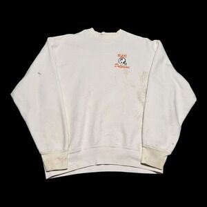 Vintage 90s Prezzia Miami Dolphins Stained Distressed Sweatshirt‎ Men's XL